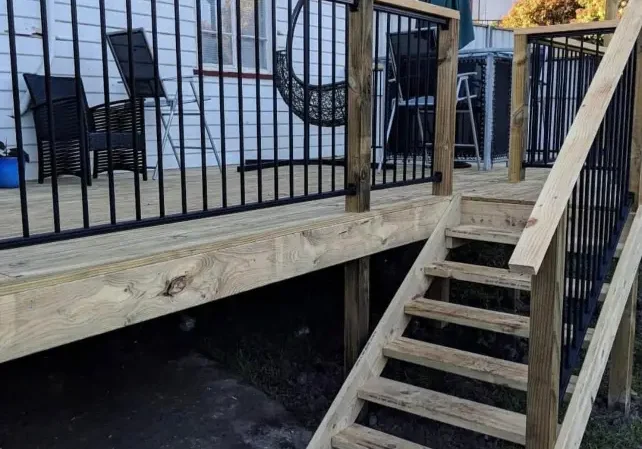 Simple yet stylish balustrade design on a staircase in Hobart TAS.